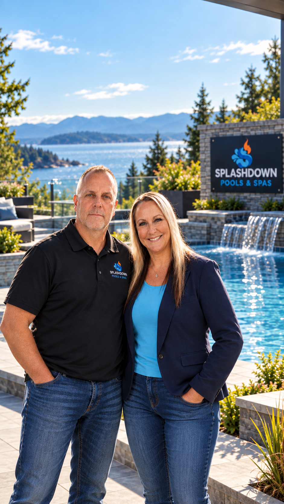 Bruce and Tracy, owners of Splashdown Pools & Spas